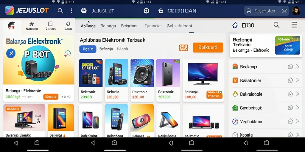 Tampilan antarmuka aplikasi JEJUSLOT yang menarik dan fungsional.
